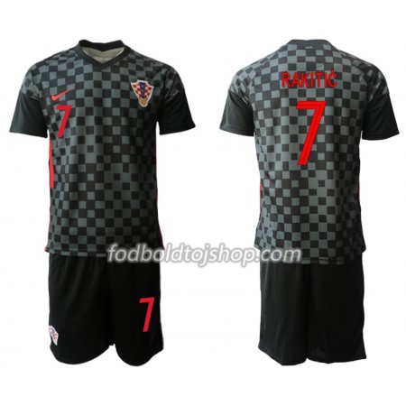 Kroatien Ivan Rakitic 7 Børn Udebane Fodboldsætsæt Euro 2020 S/S (+ Korte bukser)